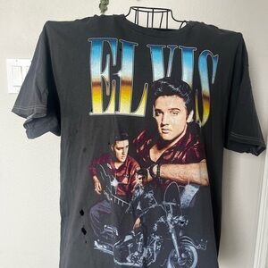 Elvis Graphic Women’s oversized  Black T-Shirt